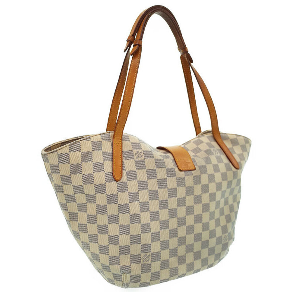 Louis Vuitton Tote Salina Azur Bag White Damier